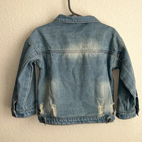 Ying Shan size 4T distressed jean jacket. Like new! - Picture 3 of 3